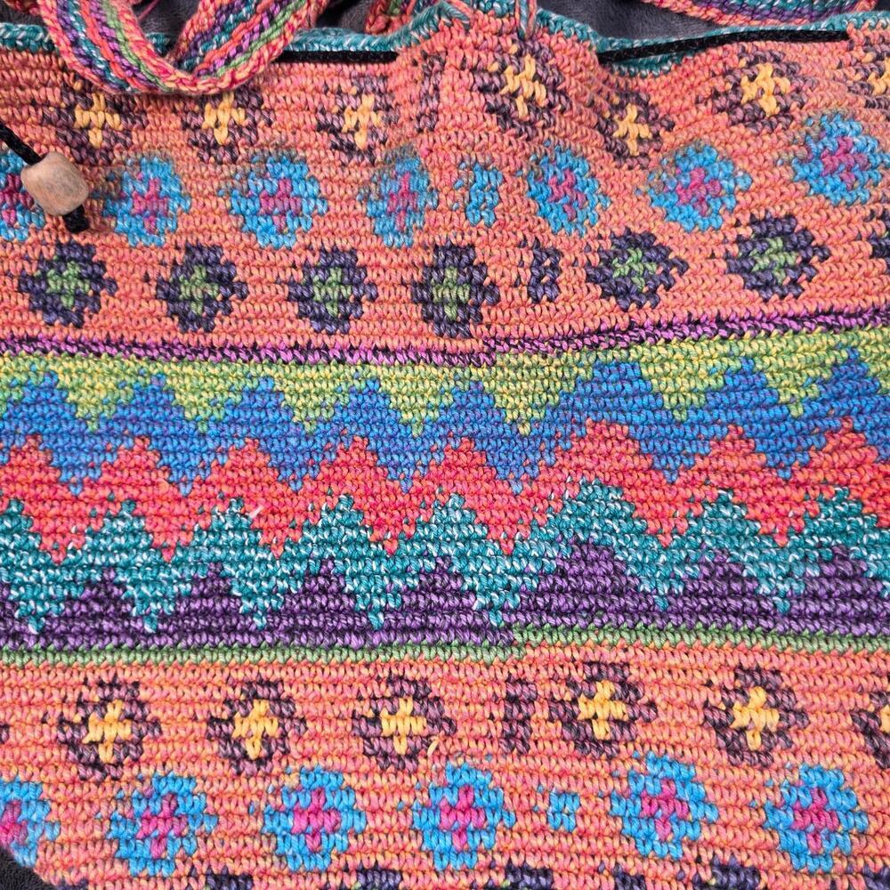 Oaxaca Mochila Bucket Purse Cross-Body Shoulder Bag - Picture 2 of 10